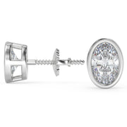 Estrella Oval Cut Earrings Stud - Nivetta